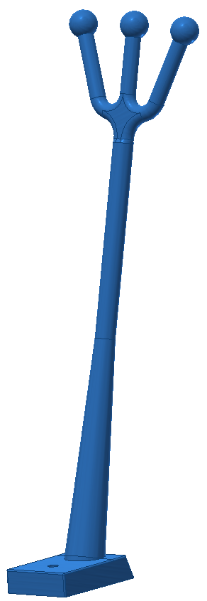 Neptuns gaffel liten, blå