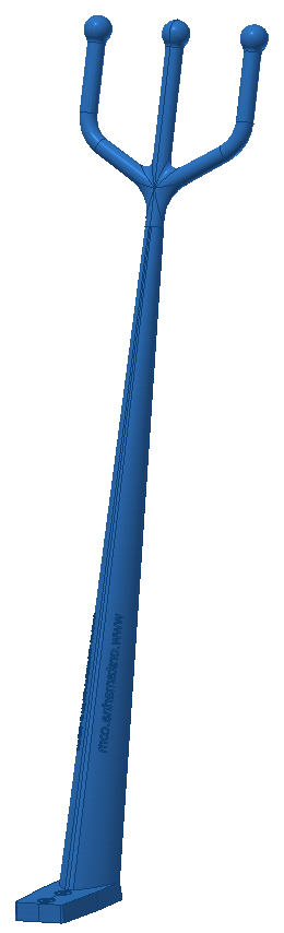 Neptuns gaffel stor, blå