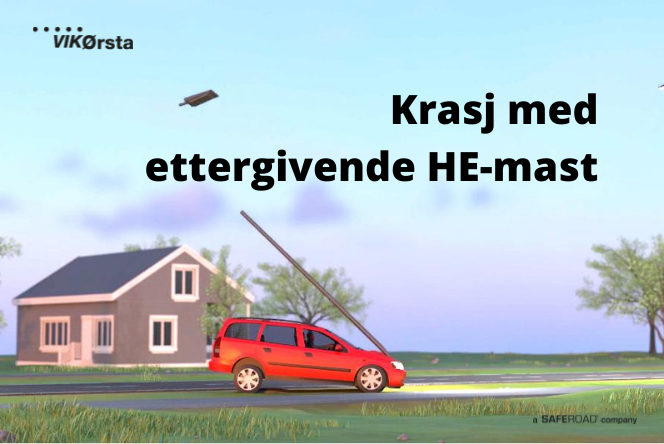 Krasjfilm ettergivende mast