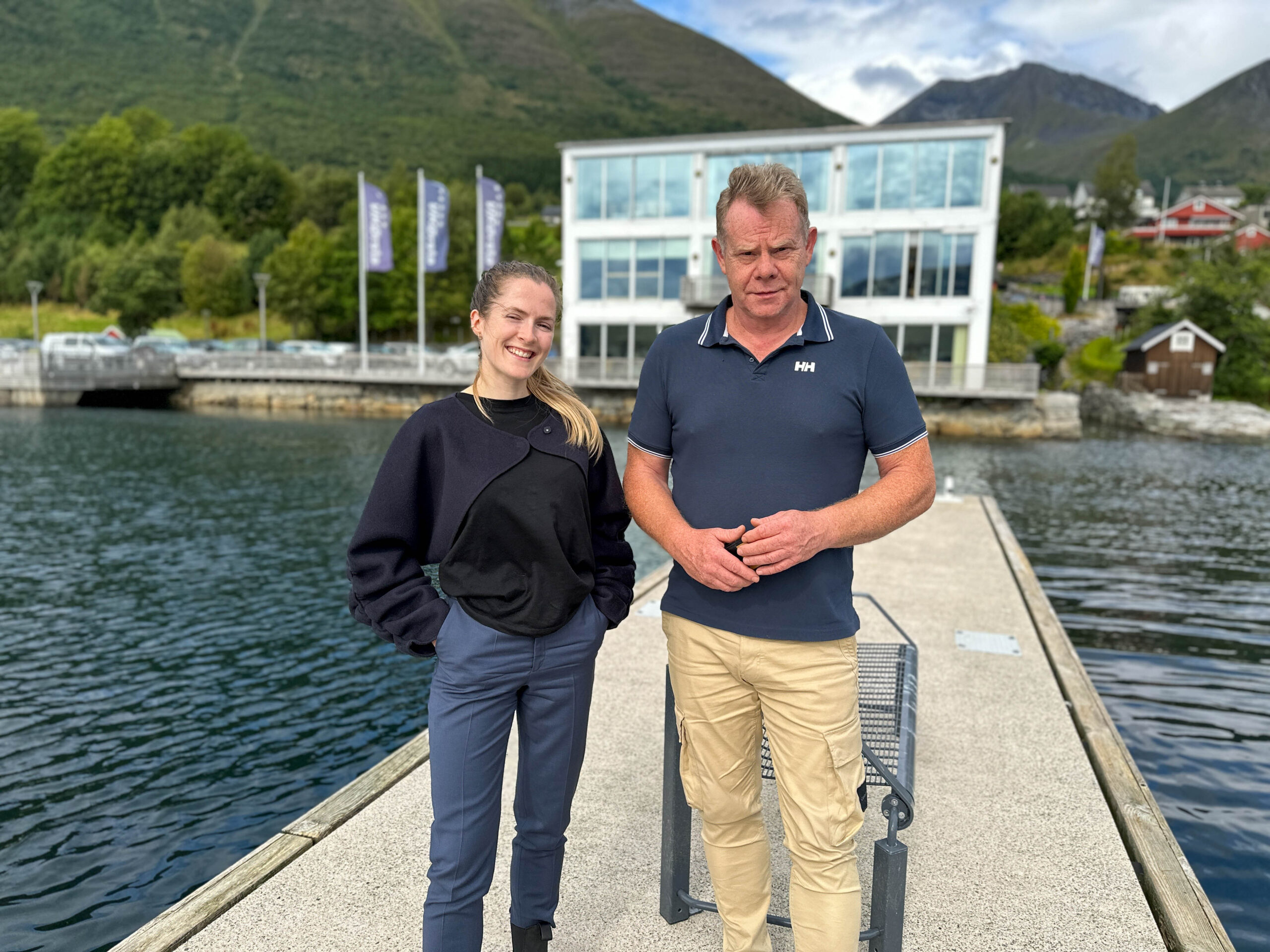 Kjetil Nesset (til høgre) gler seg over å ha Ingrid Haaseth på plass for å løfte ESG-arbeidet til neste nivå. Foto: Anita Stokke