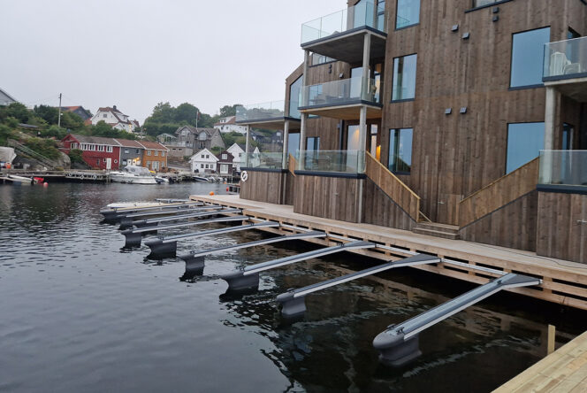 Vraget på Flekkerøy, boligområde med båtplasser