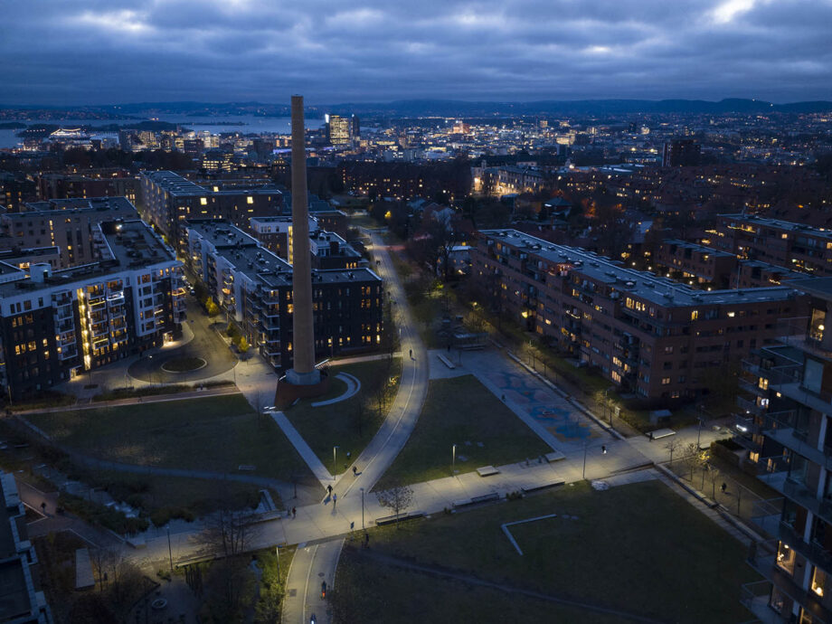 Tiedemannsparken i Oslo. Foto Glenn Røkeberg