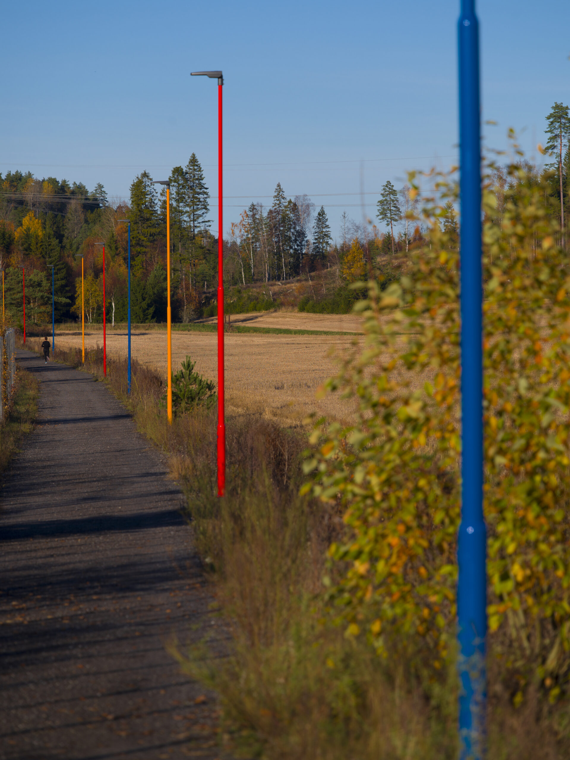 Relakkering av lysmaster. Vestby