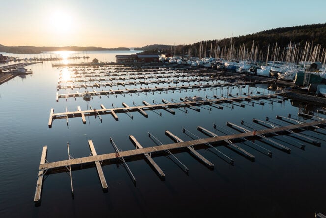 Sonskilen Båthavn, Vestby kommune. Foto: Teodor Tomter Liland